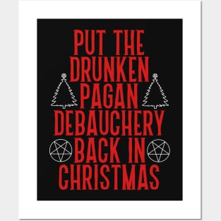 Put the Drunken Pagan Debauchery Back in Christmas Posters and Art